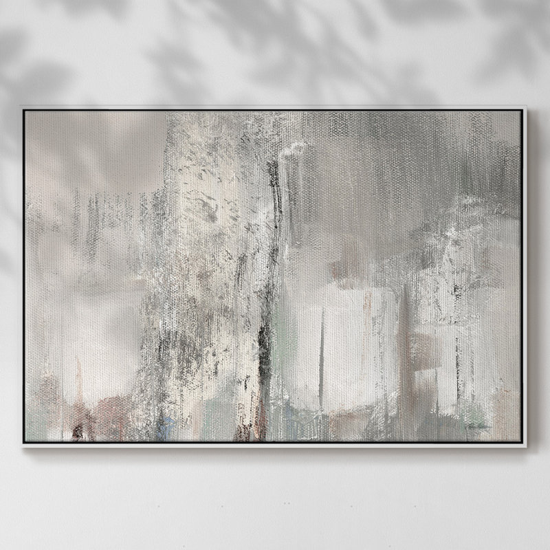 " Glittering Shoreline ", H 17 po x l 25 po x P 2 po, Blanc