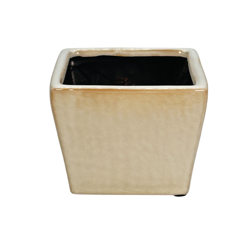 5" Ceramic Flower Planter, Ceramic Pot Planter, Plant Home Décor, White