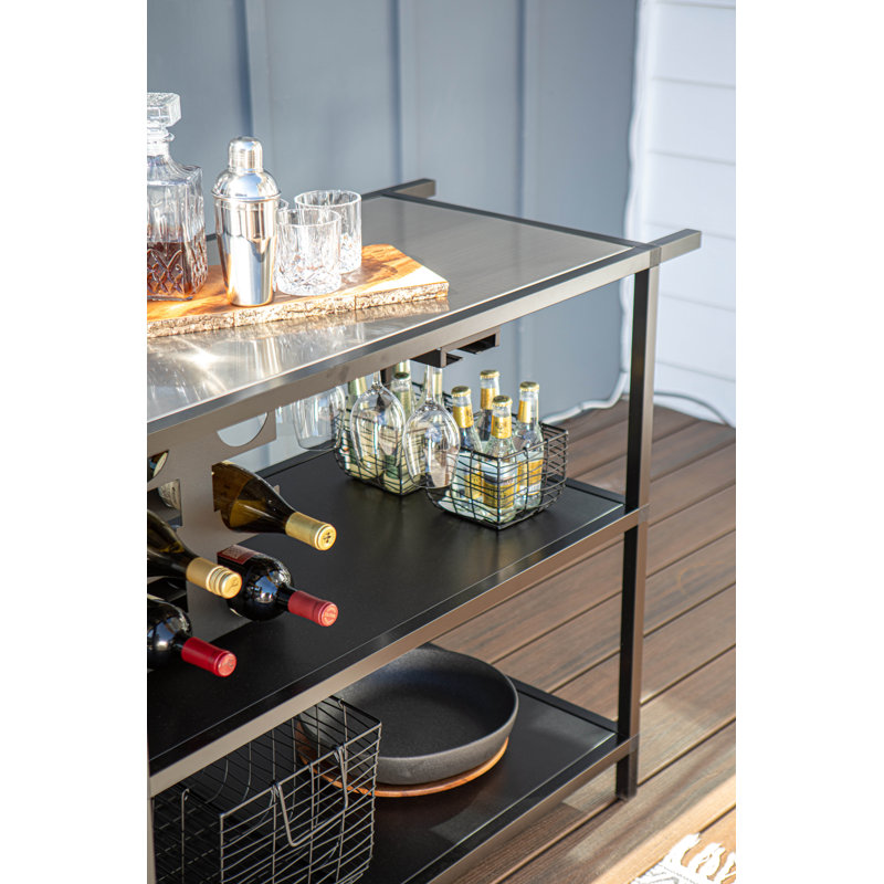 42'' Aluminum 1 Grade 304 Stainless Steel Freestanding Bar Center