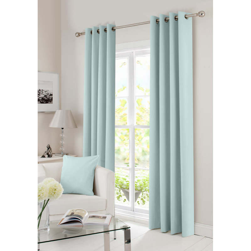 Ensemble de 2 rideaux occultants Solar Max, Menthe