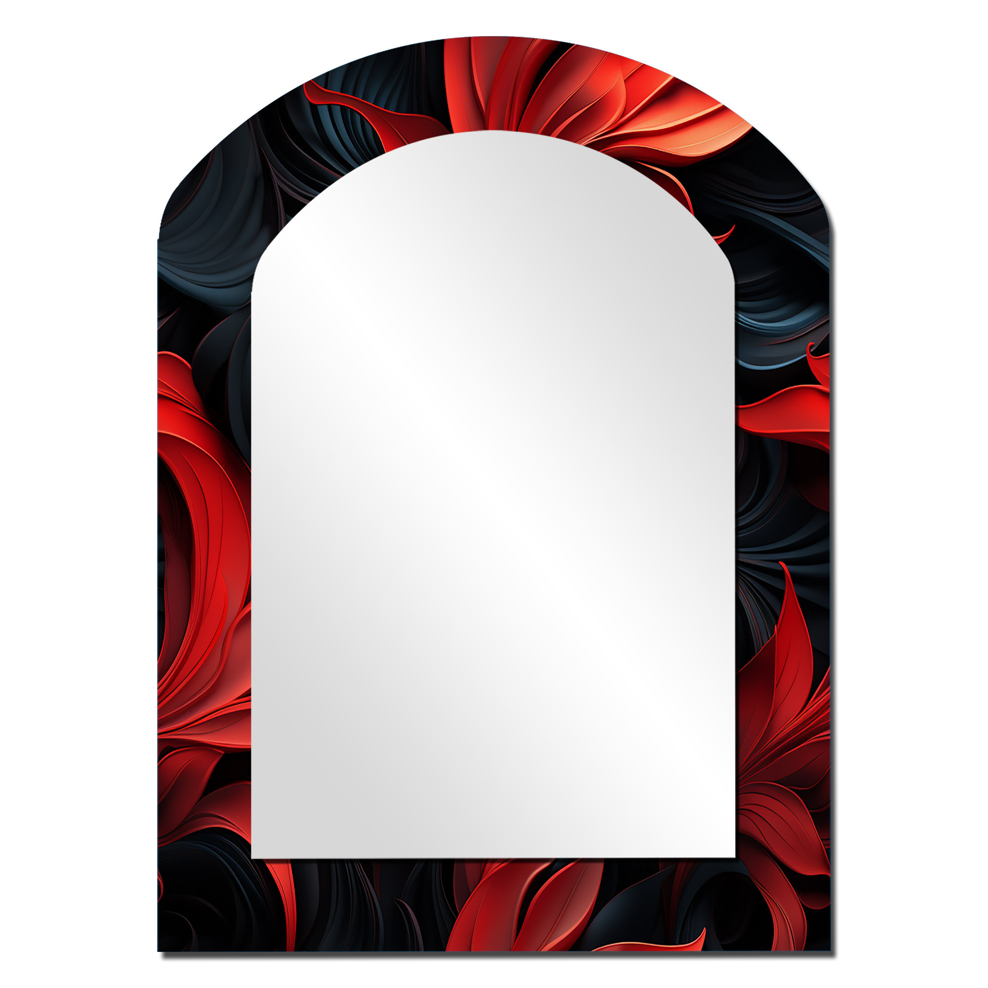 Mirror Side Pattern East Urban Home Noir Illusions Moody Patterns - Damask Arch Decorative ...
