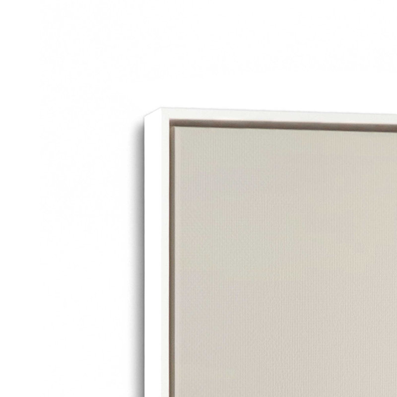 Peridot brume, ensemble de 3, H 37 po x l 75 po, Cadre flottant blanc opaque