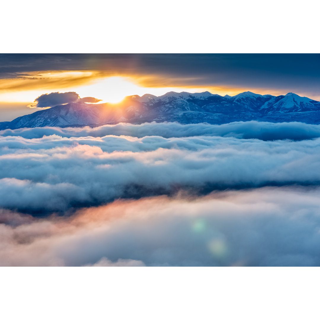 Sonnenaufgang über den La Sal Bergen von KenCanning - Leinwandbild