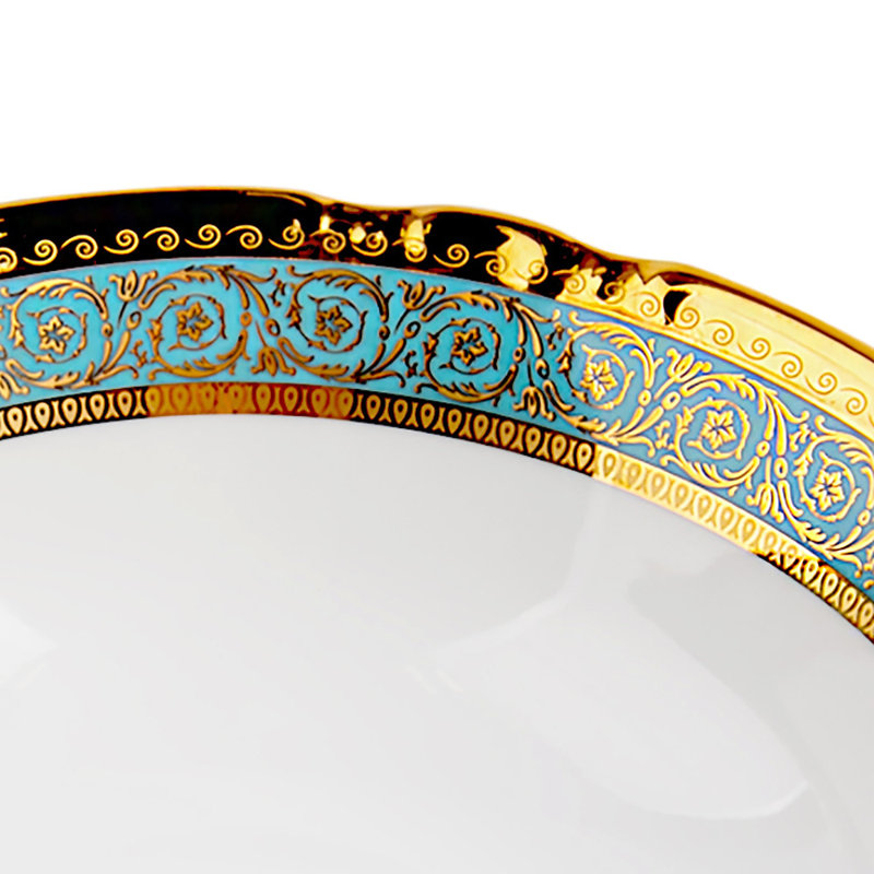 Magnifique bol bohémien en porcelaine de 9 po Century