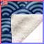 Couvertures à motif de vagues bleues-130507785
