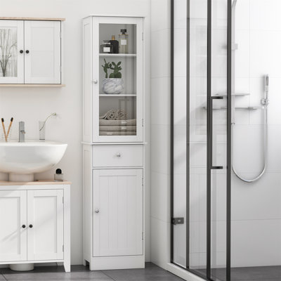 Tymvou Freestanding Linen Cabinet