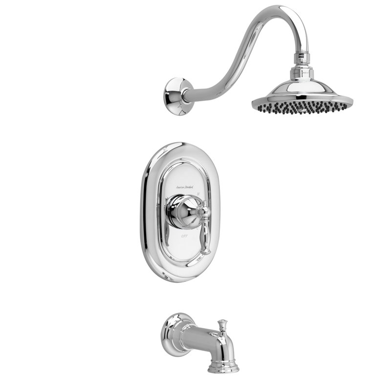 Robinet de baignoire et douche Quentin, Chrome poli