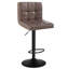 Deristin Swivel Upholstered Adjustable Height Counter Stool with Metal Frame-1711429614