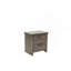 Table de chevet en chêne gris