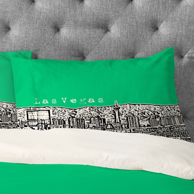 Taie d’oreiller las vegas Bird Ave, Standard, Vert