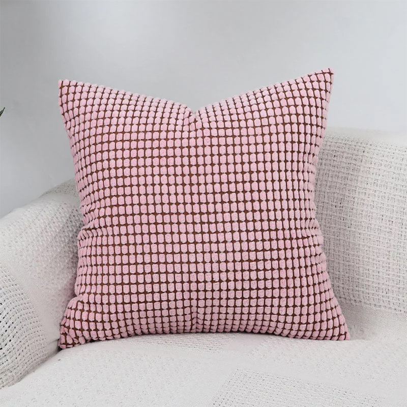  Solid Throw Pillow, Pink
