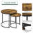 2 Piece Coffee Table Set Wood Nesting Table-18111831
