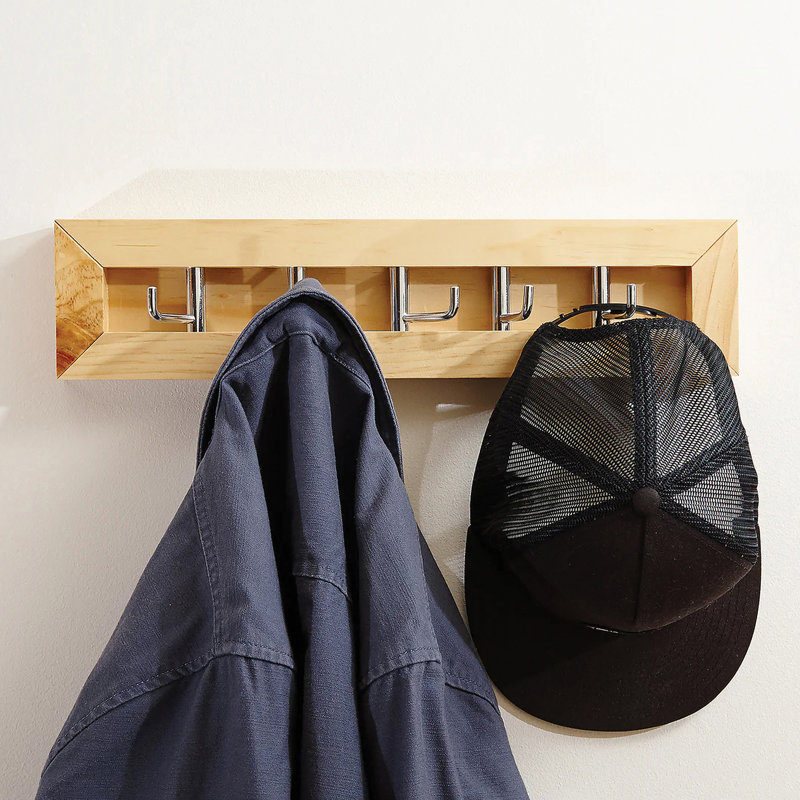 Milano Wall 5 - Hook Wall Mounted Coat Rack
