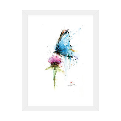 «Butterfly and Thistle» par Dean Crouser - reproduction d'art
