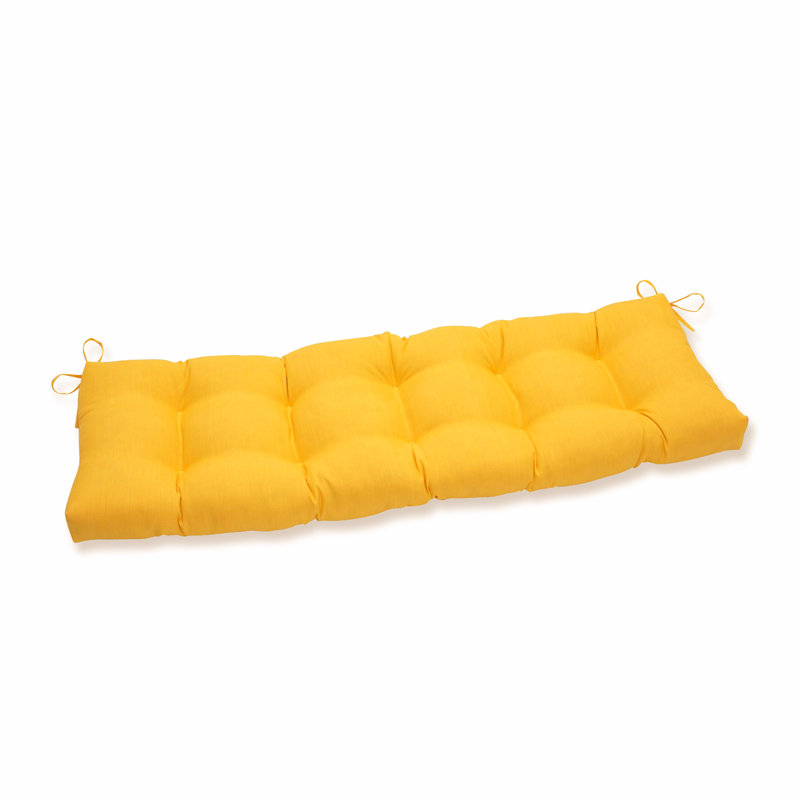 Coussin de siège Amarina, Jaune, L 56 po
