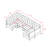 U shape Modular Sectional Sofa, includes Four Single Chair and Two Corner