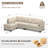 Faux Leather L-Shaped Modular Sectional Sofa-75756250-75756248