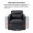 Alfonso 28.74'' Wide Genuine Leather Swivel Barrel Chair with Nailed Trim-1417893638