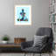 Lotus Pose Moon by Tim Parker Wood Framed Wall Art Print-1385537845