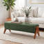 Chenille Upholstered Bench-423789000