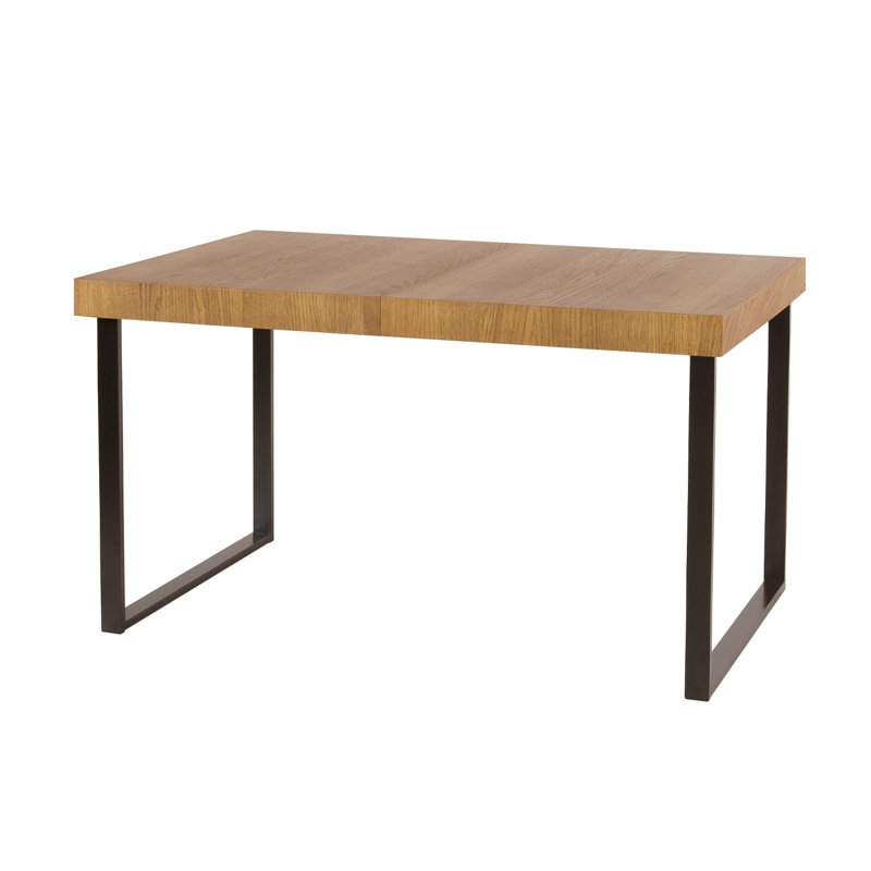 Laimondo Manufactured Wood + Natural Oak Veneer Extendable Dining Table 140-200 cm