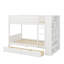 Lit superposé simple au-dessus de simple avec tiroirs et armoire-1348741264