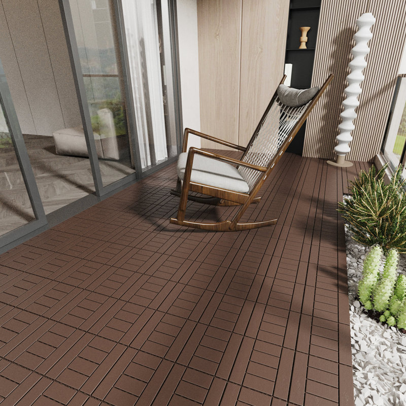 Patio Deck Tiles, Brown