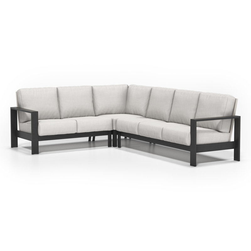 Blair Cushion - Slipcover Sectional, Linen Stone, Umber