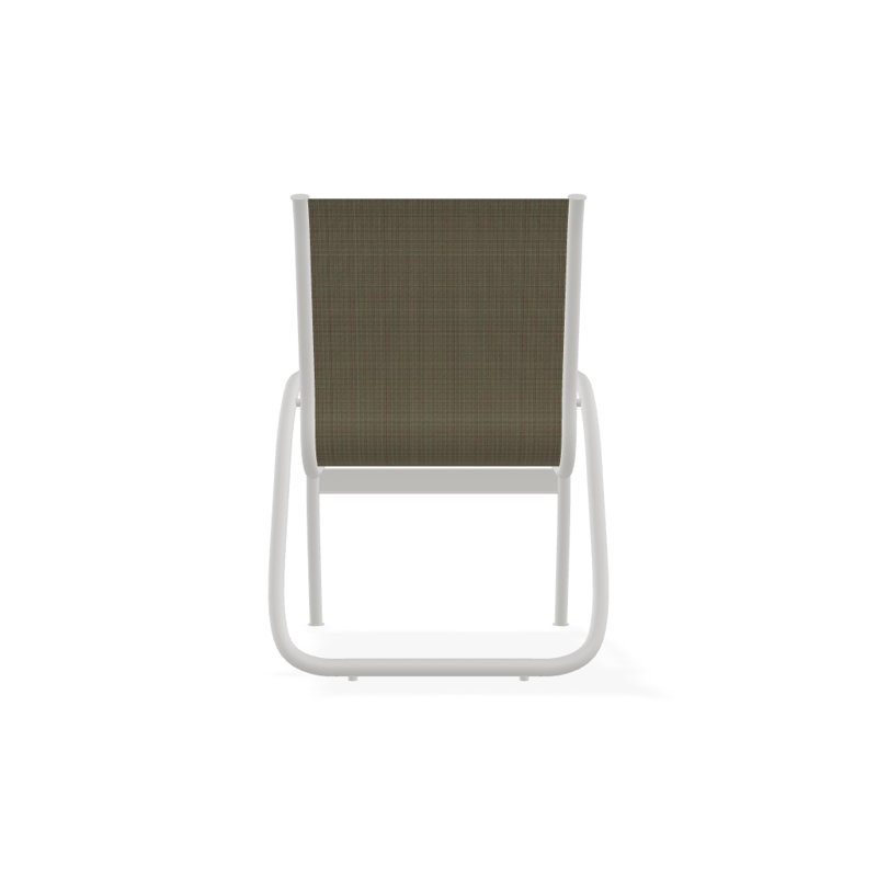 Fauteuil de patio Gardenella, Tweed Sunbrella® brun, Neige texturée
