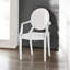 Modern Clear Plastic Dining Chair - Stackable Side Chair for Kitchen, Dining Room, Office and Indoor & Outdoor Use