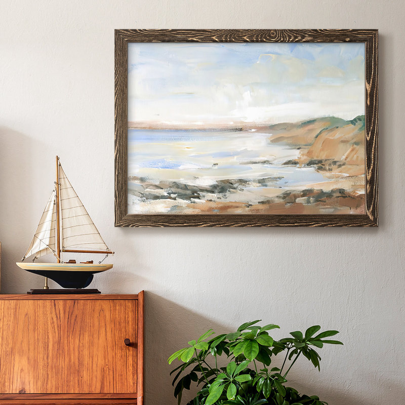 Shoreline Study II - impression sur toile tendue, Noyer, H 22 po x l 32 po x P 1,5 po