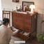 Commode 4 tiroirs rétro, bois classique