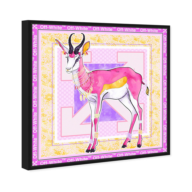 Magenta Glam Ram Fashion and Glam Floater Frame by Oliver Gal, 21" H x 21" W