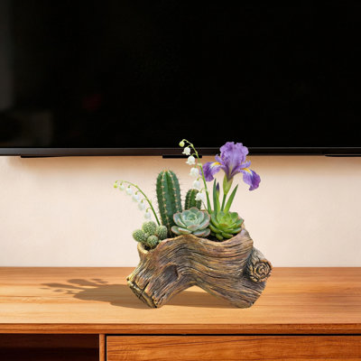 Simulated Stump Root Flower Pot