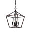 Aspen 4-Light Dimmable Lantern Geometric Chandelier-735997170-696416908