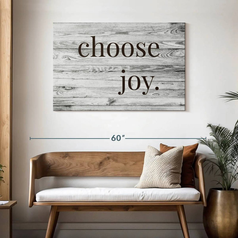 Choose Joy Typography, 30" H x 45" W
