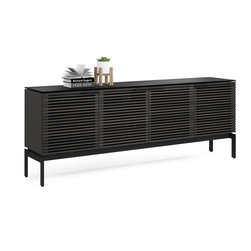 Corridor Media Console, Charcoal Stained Ash