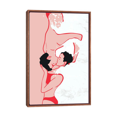 Ethereal Kiss In The Waves by Kintsugi99 - Gallery-Wrapped Canvas Giclée on Canvas