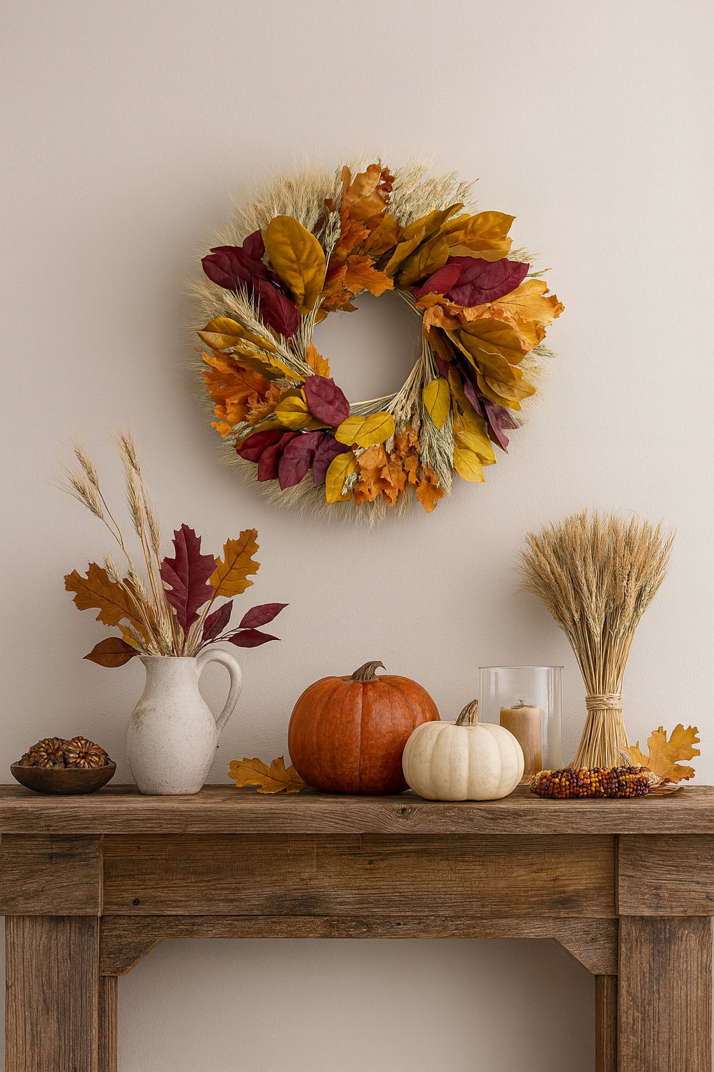 20" Handcrafted Fall Wreath