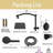 10'' Dual Filtered Rainfall Shower Head Combo, Handheld Shower Head With 16'' Adjustable Extension Arm, 20 Stage Shower Filter, 10-Spray, 71'' Hose-120001405