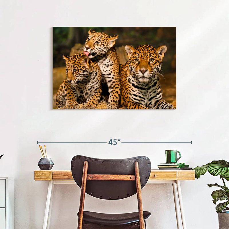 Brampt Jaguar Tribe, 24" H x 36" W