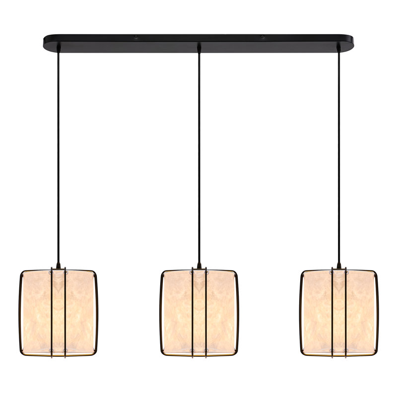 3 - Light Matte Square/Rectangle Pendant