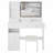 41" Left Drawer Desktop Vanity Table With Cushioned Stool Dresser Set, 2 AC With 2 USB Power Station, Hair Dryer Stand, Touch Control LED Mirror, 3-Color Switch, EPA, GCC, UL Certificate-675336953