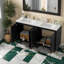 Rangement de meuble-lavabo moderne noir