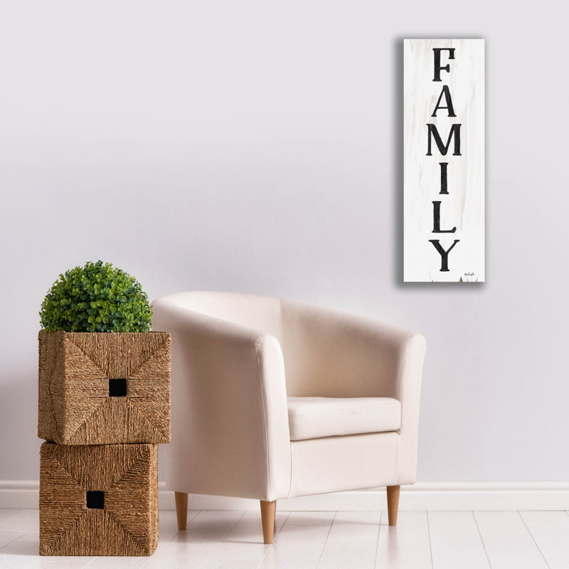 «Family» par Lauren Rader, toile, art mural, H 36 po x l 12 po x P 1,25 po