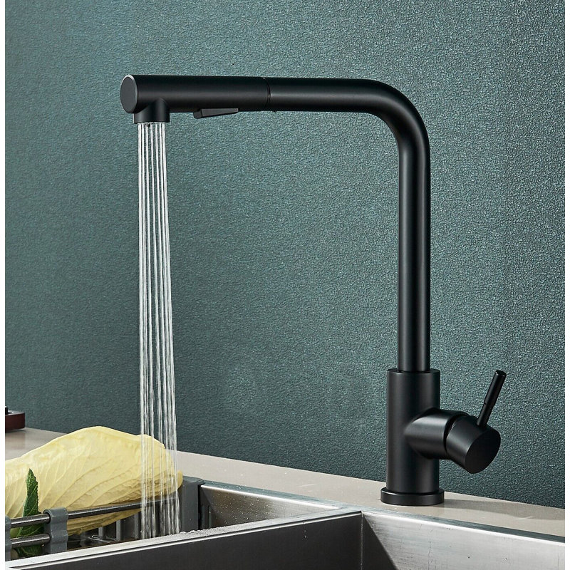 Senlesen Pull Out Kitchen Faucet, Black