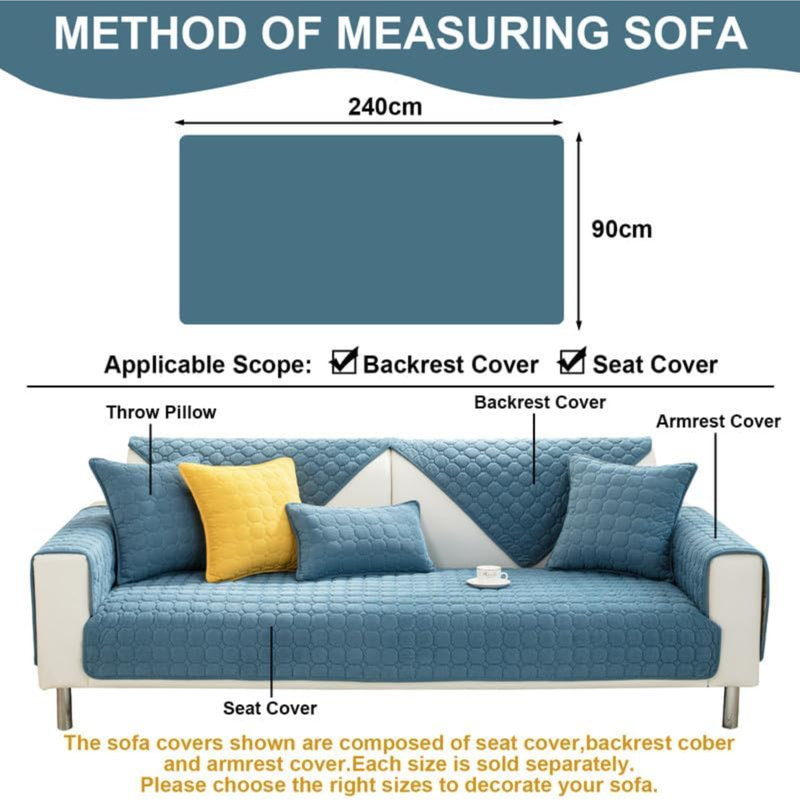 Alfina Outdoor Patio Sofa Cover, Blue