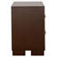 Table de chevet 2 tiroirs Polk Cappuccino