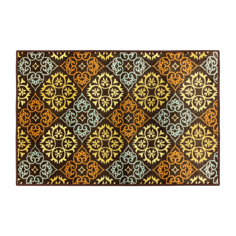 Eslem Geometric Indoor Rug, Rectangle 2' x 3'