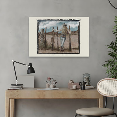 Western Girl - Contemporary Western Cowgirl, art de paysage